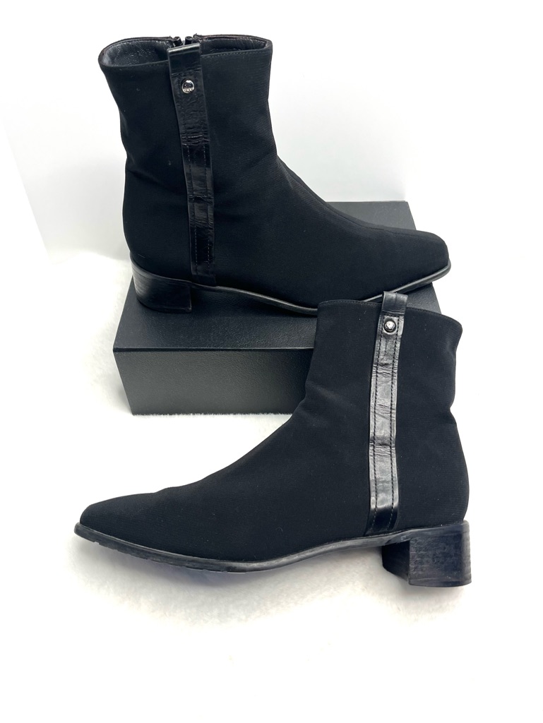 Stuart Weitzman Ew 32150 Black Neoprene Gor Tex Ankle Boots Women’s 10